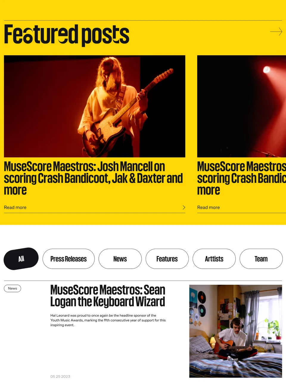 Muse Group website thumbnail
