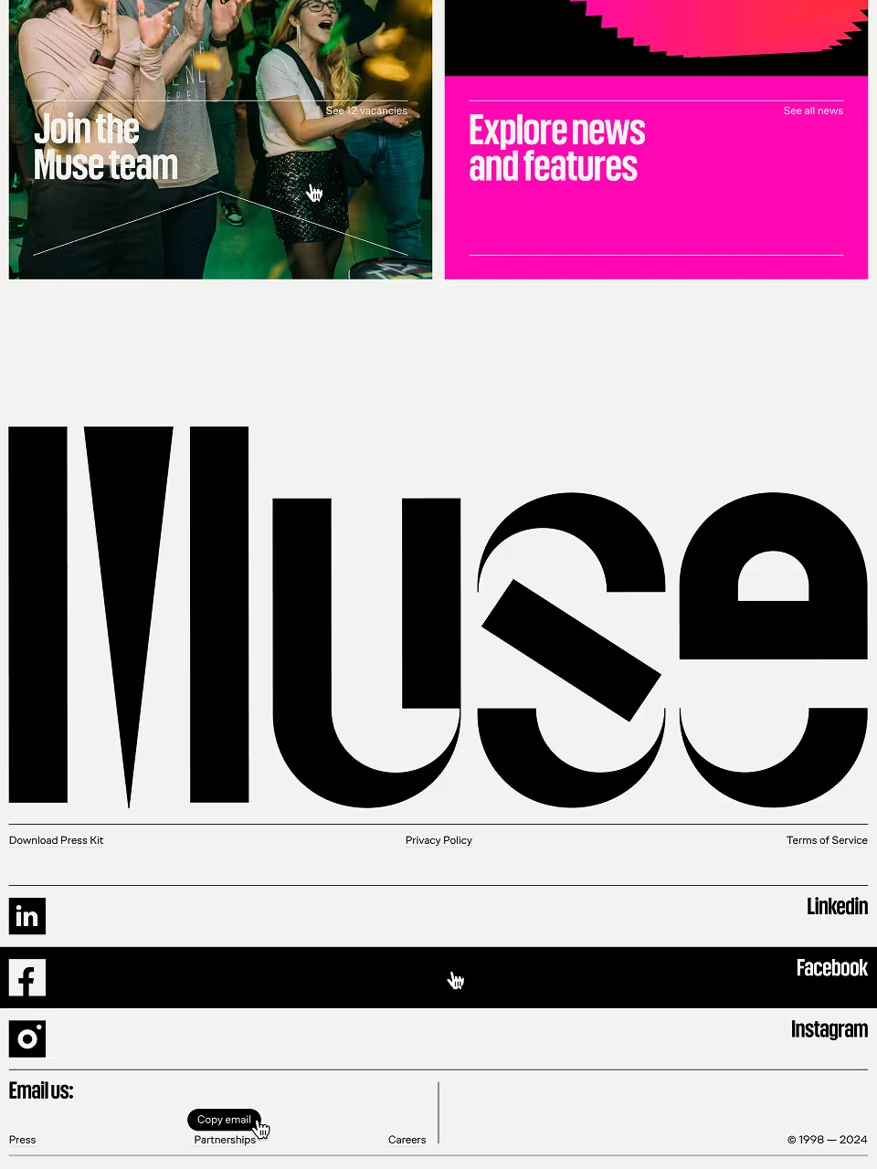 Muse Group website thumbnail
