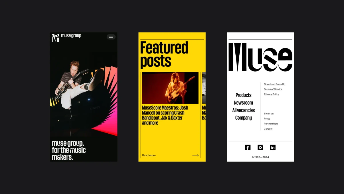 Muse Group website thumbnail