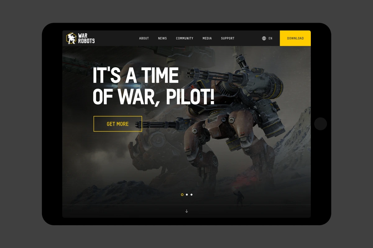 War Robots website thumbnail